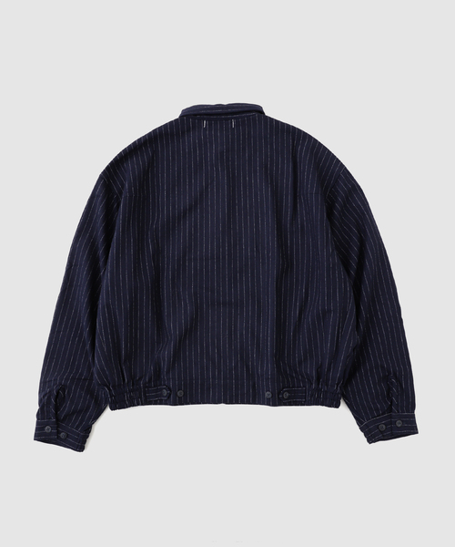 BAYCREW'S DEPO(ベイクルーズデポ)の「SandWaterr / サンドウォーター CRAFTED BLOUSON / WOOL MIX ST(ブルゾン・メンズ・ネイビー/ベージュ・2/1)」の8枚目の写真