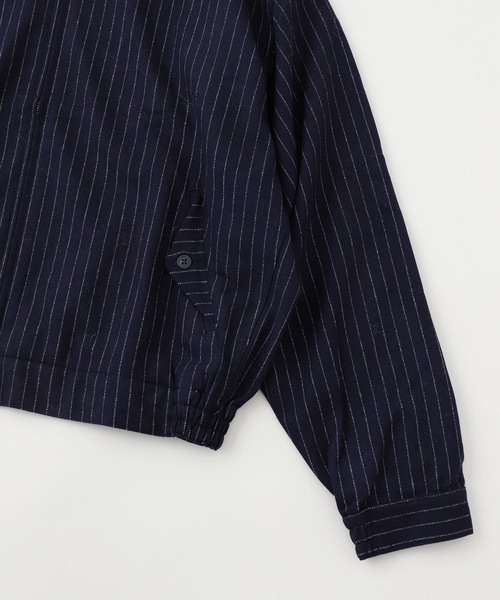 BAYCREW'S DEPO(ベイクルーズデポ)の「SandWaterr / サンドウォーター CRAFTED BLOUSON / WOOL MIX ST(ブルゾン・メンズ・ネイビー/ベージュ・2/1)」の9枚目の写真