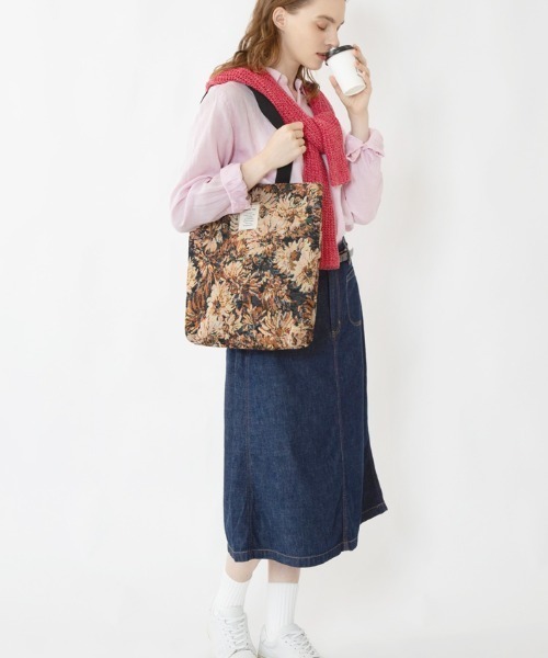 Per sist ence(パーシエンス)の「ジャガード織アンティーク調総柄A4トート(トートバッグ・レディース・B/A/C/D/E/F/G・ONE SIZE)」の11枚目の写真