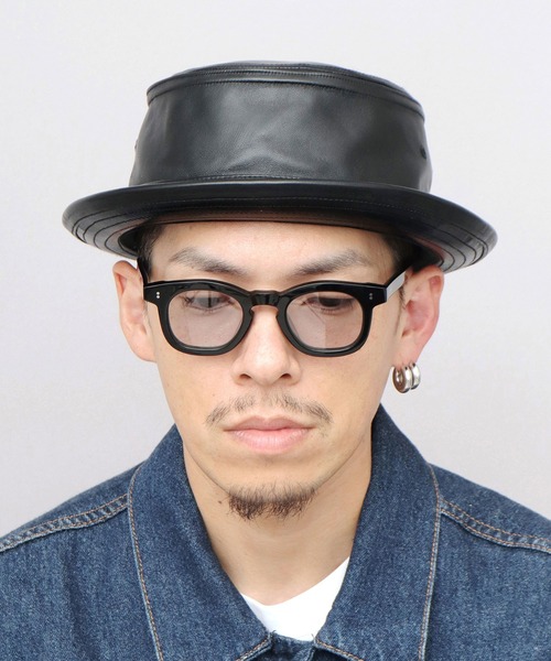 本革 ラムレザー（羊革） ポークパイハット（ハット）｜ReqHatter