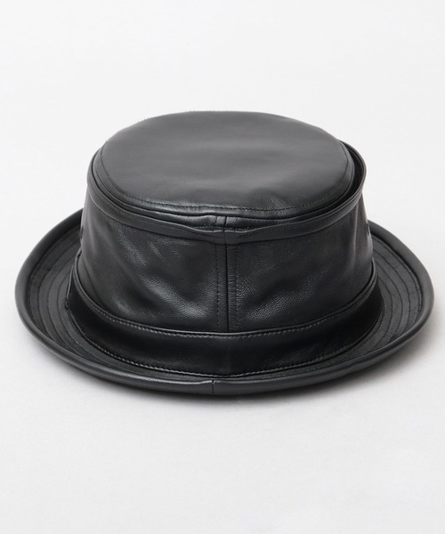 セール】本革 ラムレザー（羊革） ポークパイハット（ハット