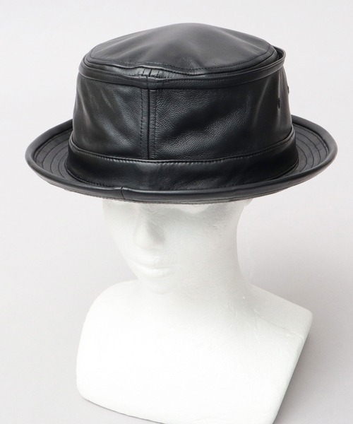 本革 ラムレザー（羊革） ポークパイハット（ハット）｜ReqHatter