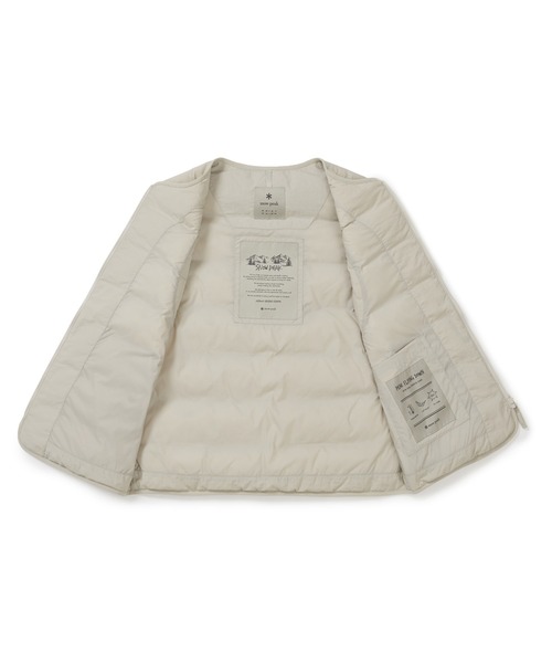 Snow Peak(スノーピーク)の「SnowPeak / Land Wmn's Lightweight Down Vest ランドウィメンズ ライトウェイトダウンベスト 海外限定(ダウンベスト・レディース・ブラック/ライトベージュ/ライトブラウン/ブラウン・S/M/L)」の9枚目の写真