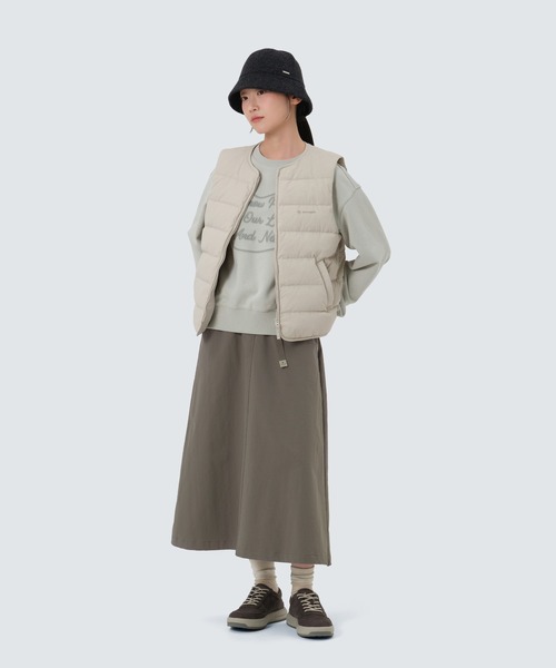 Snow Peak(スノーピーク)の「SnowPeak / Land Wmn's Lightweight Down Vest ランドウィメンズ ライトウェイトダウンベスト 海外限定(ダウンベスト・レディース・ブラック/ライトベージュ/ライトブラウン/ブラウン・S/M/L)」の6枚目の写真