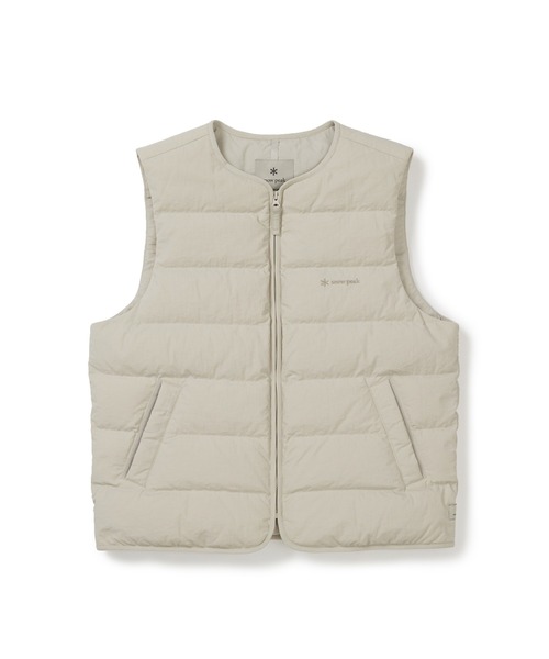 Snow Peak(スノーピーク)の「SnowPeak / Land Wmn's Lightweight Down Vest ランドウィメンズ ライトウェイトダウンベスト 海外限定(ダウンベスト・レディース・ブラック/ライトベージュ/ライトブラウン/ブラウン・S/M/L)」の7枚目の写真