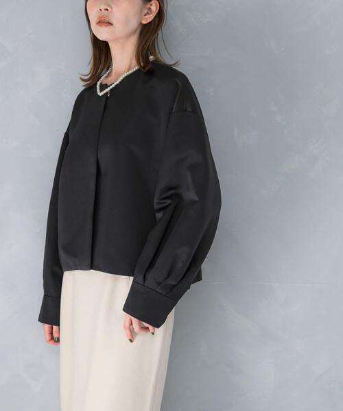セール】マットサテンノーカラーブルゾン（ブルゾン）｜URBAN RESEARCH