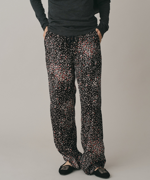 美品 IENA クチュールドアダム ベロア　イージーパンツ　黒 38 イエナ クチュールドアダム ベロアイージーパンツ ブラック38 COUTURE