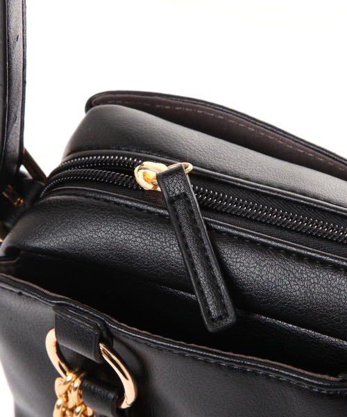 studio CLIP（スタディオクリップ）の「チャーム付き3ROOMショルダーバッグ（ショルダーバッグ・レディース・グリーン/ブラウン/ブラック/アイボリー・FREE）」の20枚目の写真