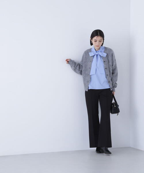 NATURAL BEAUTY BASIC（ナチュラルビューティーベーシック）の「◇2wayヘアリーカーディガン（カーディガン/ボレロ・レディース・グレー/ベージュ/ピンク・FREE）」の11枚目の写真