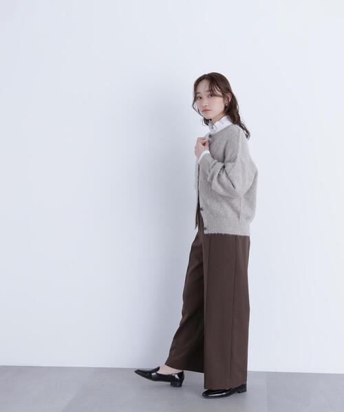 NATURAL BEAUTY BASIC（ナチュラルビューティーベーシック）の「◇2wayヘアリーカーディガン（カーディガン/ボレロ・レディース・グレー/ベージュ/ピンク・FREE）」の17枚目の写真