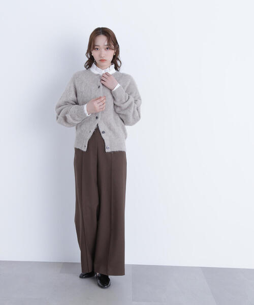 NATURAL BEAUTY BASIC（ナチュラルビューティーベーシック）の「◇2wayヘアリーカーディガン（カーディガン/ボレロ・レディース・グレー/ベージュ/ピンク・FREE）」の19枚目の写真