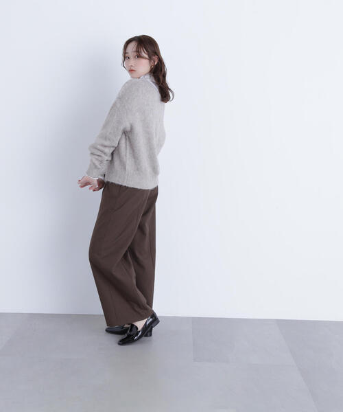 NATURAL BEAUTY BASIC（ナチュラルビューティーベーシック）の「◇2wayヘアリーカーディガン（カーディガン/ボレロ・レディース・グレー/ベージュ/ピンク・FREE）」の21枚目の写真