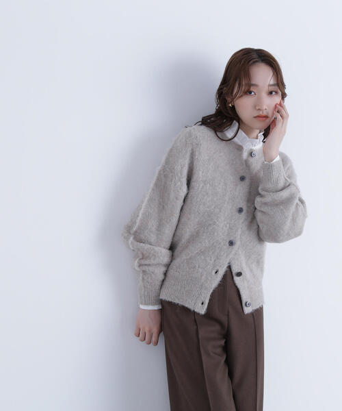 NATURAL BEAUTY BASIC（ナチュラルビューティーベーシック）の「◇2wayヘアリーカーディガン（カーディガン/ボレロ・レディース・グレー/ベージュ/ピンク・FREE）」の22枚目の写真