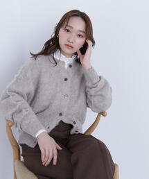 NATURAL BEAUTY BASIC | ◇2wayヘアリーカーディガン(カーディガン/ボレロ)
