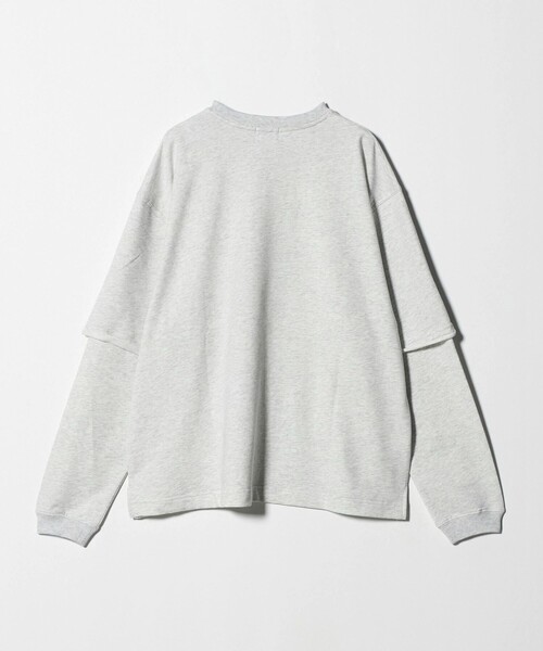 green label relaxing（グリーンレーベルリラクシング）の「【WEB限定】＜GLR or＞フェイクレイヤード クルーネック Tシャツ カットソー（Tシャツ/カットソー・メンズ・ライラック/ライトグレー/ブラック・S/L/M）」の9枚目の写真