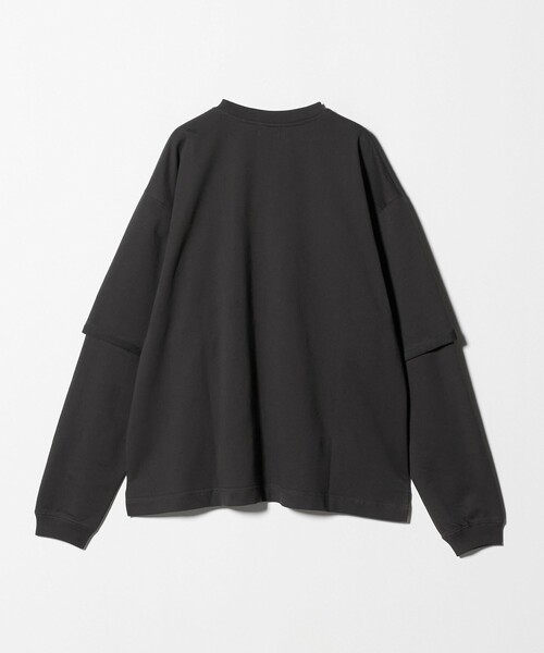 green label relaxing（グリーンレーベルリラクシング）の「【WEB限定】＜GLR or＞フェイクレイヤード クルーネック Tシャツ カットソー（Tシャツ/カットソー・メンズ・ライラック/ライトグレー/ブラック・S/L/M）」の16枚目の写真