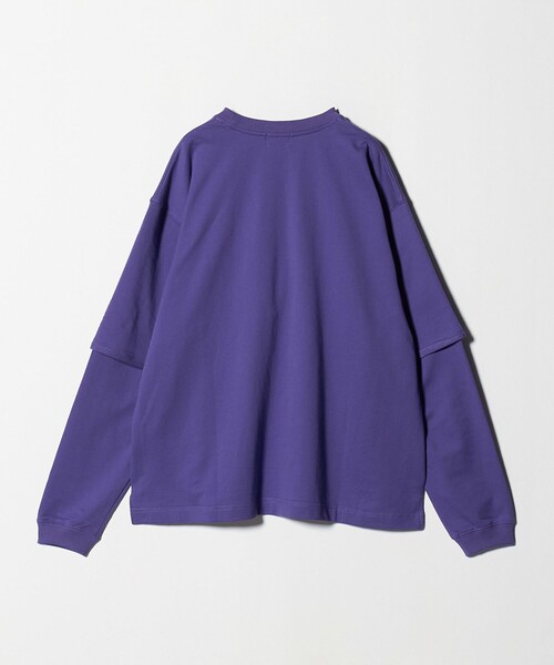 green label relaxing（グリーンレーベルリラクシング）の「【WEB限定】＜GLR or＞フェイクレイヤード クルーネック Tシャツ カットソー（Tシャツ/カットソー・メンズ・ライラック/ライトグレー/ブラック・S/L/M）」の20枚目の写真