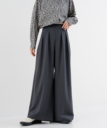 refinedworks（リファインドワークス）の「【refinedworks】ストレッチ 合繊の ハイウエストワイドパンツ（その他パンツ・レディース）」