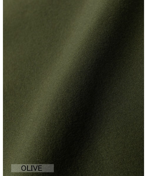 THOUSAND MILE（サウザンドマイル）の「[L's]SHORT SLEEVE OP NY/PU/ショートスリーブワンピース（ワンピース・レディース・オリーブ/カーキ/ブラック/チャコールグレー/レンガ/ネイビー・FREE）」の16枚目の写真