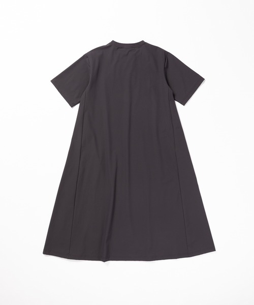 THOUSAND MILE（サウザンドマイル）の「[L's]SHORT SLEEVE OP NY/PU/ショートスリーブワンピース（ワンピース・レディース・オリーブ/カーキ/ブラック/チャコールグレー/レンガ/ネイビー・FREE）」の19枚目の写真