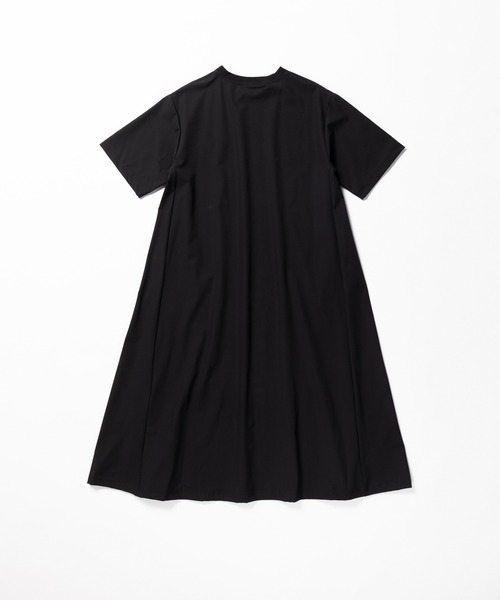 THOUSAND MILE（サウザンドマイル）の「[L's]SHORT SLEEVE OP NY/PU/ショートスリーブワンピース（ワンピース・レディース・オリーブ/カーキ/ブラック/チャコールグレー/レンガ/ネイビー・FREE）」の18枚目の写真