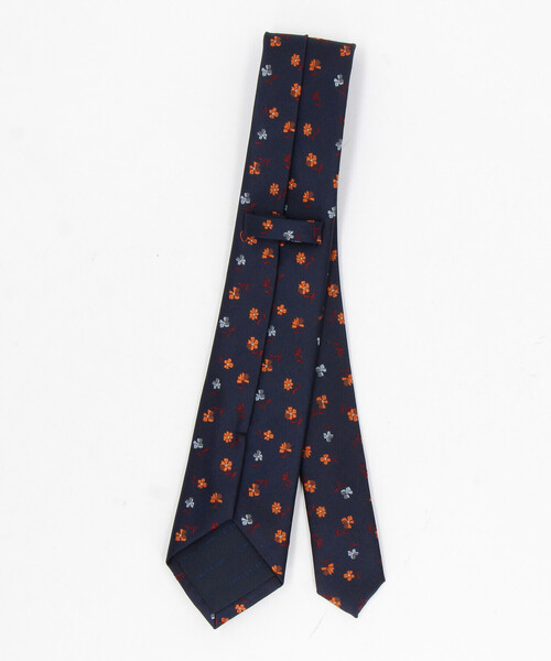 COMME CA ISM（コムサイズム）の「花小紋柄 ネクタイ（ネクタイ・メンズ・ダークブラウン/ネイビー/グレー・FREE）」の8枚目の写真