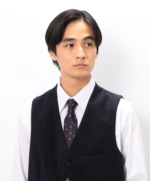 COMME CA ISM（コムサイズム）の「花小紋柄 ネクタイ（ネクタイ・メンズ・ダークブラウン/ネイビー/グレー・FREE）」の13枚目の写真