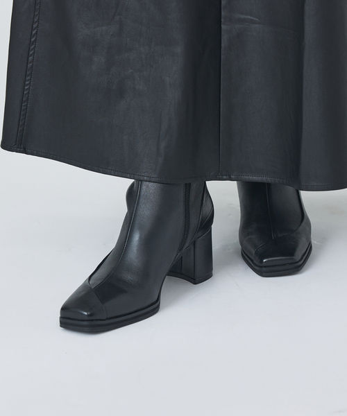 Au BANNISTER（オゥバニスター）の「スノーソールストレッチブーツ（ブーツ・レディース・ブラック/ライトベージュ・38/39/35/36/37）」の5枚目の写真