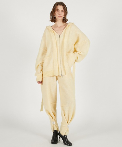 PRANK PROJECT（プランクプロジェクト）の「2WAYコクーンニットパンツ / 2-Way Cocoon Knit Pants（その他パンツ・レディース・グレー/イエロー・38/36）」の2枚目の写真