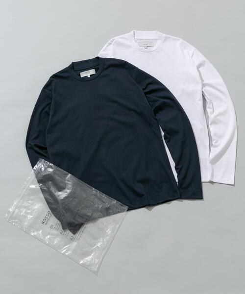 URBAN RESEARCH ROSSO MEN（アーバンリサーチロッソメン）の「吸湿速乾 2PACK ロングスリーブTシャツ（Tシャツ/カットソー・メンズ・チャコールグレー/ネイビー/ホワイト/ブラック・MEDIUM/LARGE/X-LARGE/SMALL）」の4枚目の写真