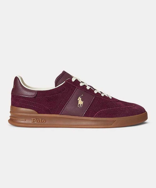 POLO RALPH LAUREN(ポロ ラルフ ローレン)の「ポロ ラルフ ローレン HRT AERA PP ヘリテージコート アエラ PP スニーカー(スニーカー・レディース・ワイン・50/60/70/40)」の1枚目の写真