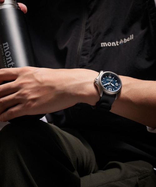 PROMASTER(プロマスター)の「PROMASTER プロマスター PROMASTER×mont-bell 限定モデル BN0247-01L/BN0247-10A(アナログ腕時計・メンズ・アイボリー/ネイビー・FREE)」の9枚目の写真