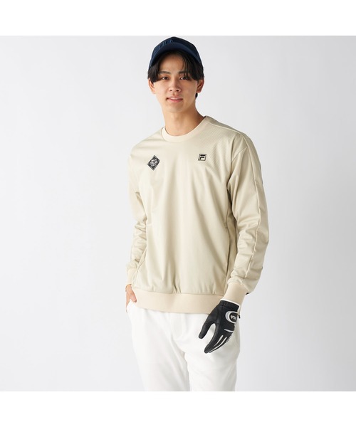 FILA GOLF(フィラゴルフ )の「FILA GOLF フィラゴルフ ライトボンディングブルゾン サイドファスナー 防風 軽量 ライトアウター ストレッチ(その他トップス・メンズ・ブラック/ベージュ/ホワイト・3L/LL/L/M)」の1枚目の写真