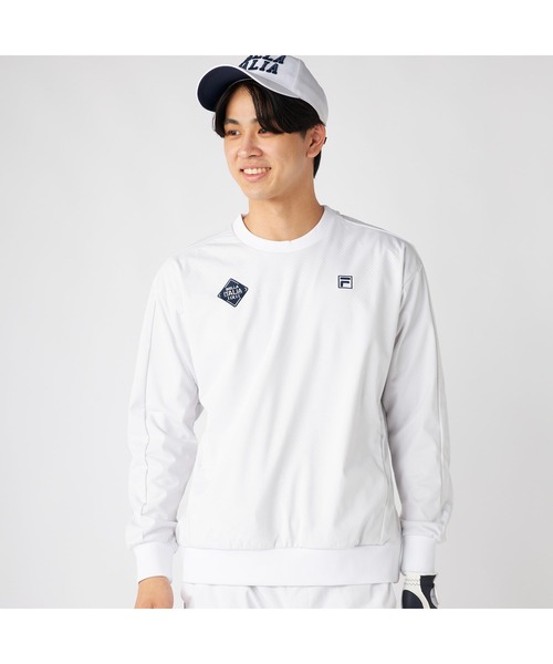 FILA GOLF(フィラゴルフ )の「FILA GOLF フィラゴルフ ライトボンディングブルゾン サイドファスナー 防風 軽量 ライトアウター ストレッチ(その他トップス・メンズ・ブラック/ベージュ/ホワイト・3L/LL/L/M)」の2枚目の写真