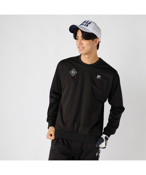 FILA GOLF(フィラゴルフ )の「FILA GOLF フィラゴルフ ライトボンディングブルゾン サイドファスナー 防風 軽量 ライトアウター ストレッチ(その他トップス・メンズ・ブラック/ベージュ/ホワイト・3L/LL/L/M)」の3枚目の写真