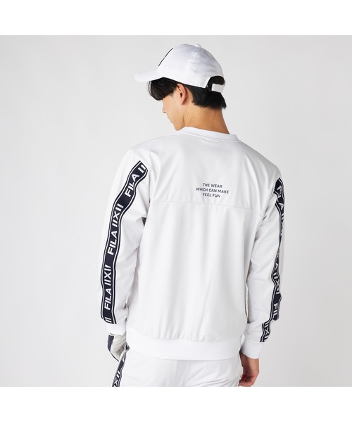 FILA GOLF(フィラゴルフ )の「FILA GOLF フィラゴルフ ライトボンディングブルゾン サイドファスナー 防風 軽量 ライトアウター ストレッチ(その他トップス・メンズ・ブラック/ベージュ/ホワイト・3L/LL/L/M)」の4枚目の写真