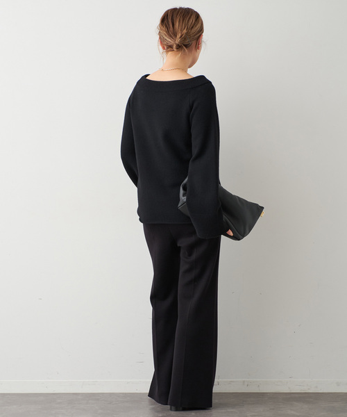 Deuxieme Classe（ドゥーズィエムクラス）の「*ミドルゲージ Vネック ニット（ニット/セーター・レディース・モカ/ベージュ/ブラック・FREE）」の17枚目の写真