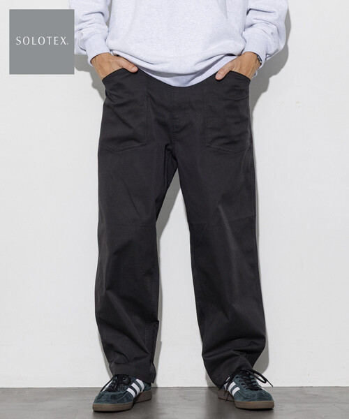 FREAK'S STORE(フリークスストア)の「ストレートシルエット ベイカーパンツ Fabric by SOLOTEX(R)(その他パンツ・メンズ・チャコールグレー/ブラック/ベージュ/その他7・LARGE/MEDIUM/SMALL)」の8枚目の写真