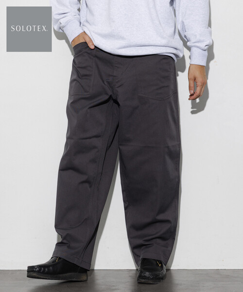 FREAK'S STORE(フリークスストア)の「ストレートシルエット ベイカーパンツ Fabric by SOLOTEX(R)(その他パンツ・メンズ・チャコールグレー/ブラック/ベージュ/その他7・LARGE/MEDIUM/SMALL)」の7枚目の写真