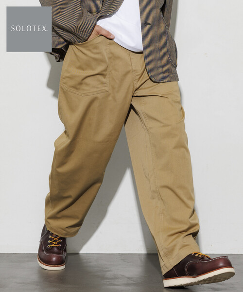 FREAK'S STORE(フリークスストア)の「ストレートシルエット ベイカーパンツ Fabric by SOLOTEX(R)(その他パンツ・メンズ・チャコールグレー/ブラック/ベージュ/その他7・LARGE/MEDIUM/SMALL)」の6枚目の写真