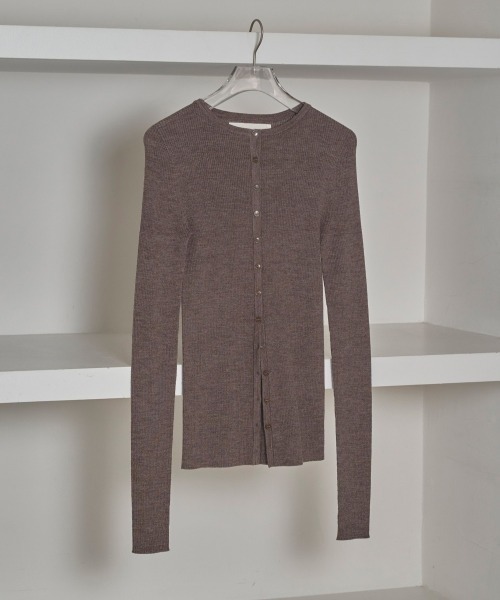 TODAYFUL/トゥデイフル] シルクウール ニットカーディガン