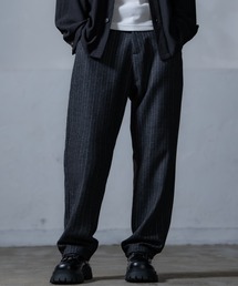 Crownor | リラックスストレートフィット ストライプパンツ(スラックス)