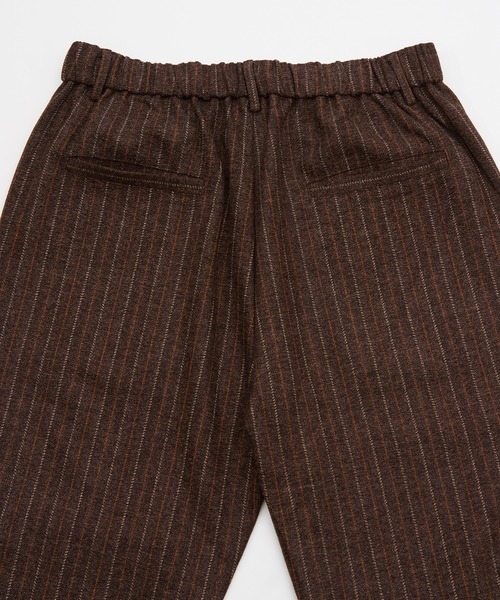 Crownor（クラウノアー）の「リラックスストレートフィット ストライプパンツ（スラックス・メンズ・アイボリー/ブラック/ブラウン・SMALL/MEDIUM/LARGE）」の20枚目の写真