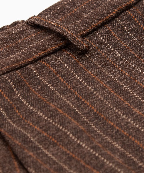 Crownor（クラウノアー）の「リラックスストレートフィット ストライプパンツ（スラックス・メンズ・アイボリー/ブラック/ブラウン・SMALL/MEDIUM/LARGE）」の21枚目の写真