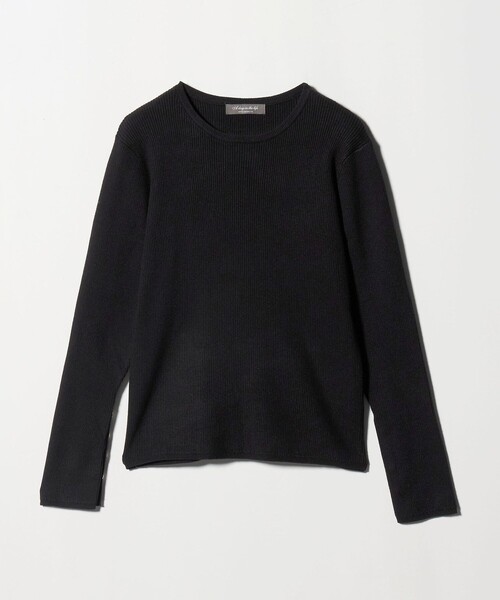 ハイゲージ リブ スリットスリーブニット‐ウォッシャブル‐＜A DAY IN