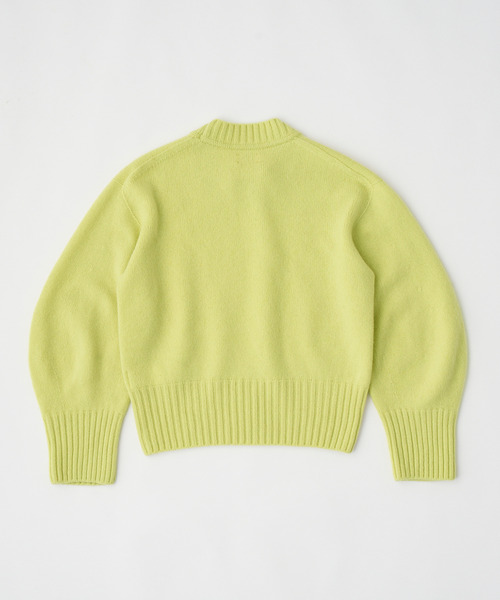 UNFIL（アンフィル）の「UNFIL アンフィル / fine lambs wool crew-neck P/O ファインラムウールクルーネックプルオーバーニット / WVFL-UW117（ニット/セーター・レディース・ライトグレー/レッド/ダークブラウン/イエロー系その他・1）」の8枚目の写真