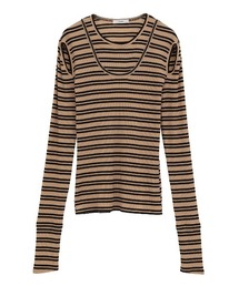 【CLANE/クラネ】LAYERED SHOULDER CUT TOPS/レイヤードショルダーカットトップス