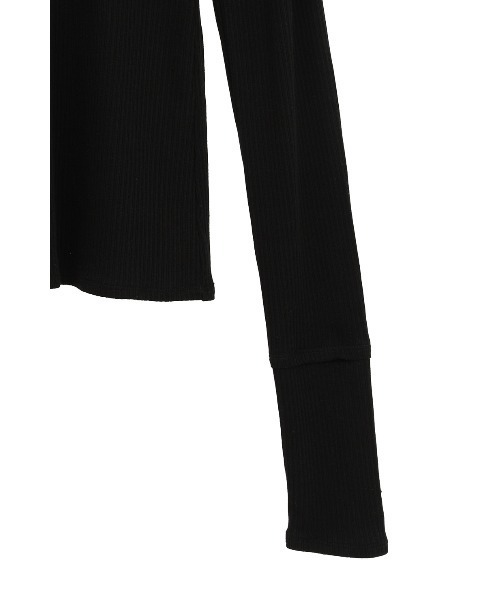 CLANE/クラネ】LAYERED SHOULDER CUT TOPS/レイヤードショルダーカット