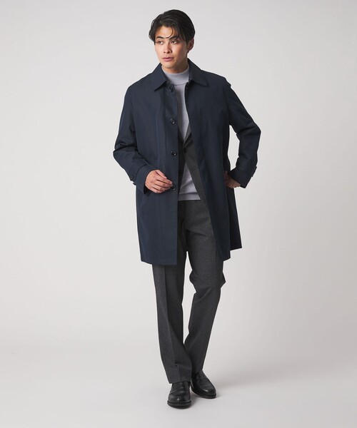 【上質】XL ネイビー 撥水 ステンカラーコート ユナイテッドアローズ セール】ギャバ ステンカラーコート 3WAY-撥水-＜A DAY IN THE LIFE