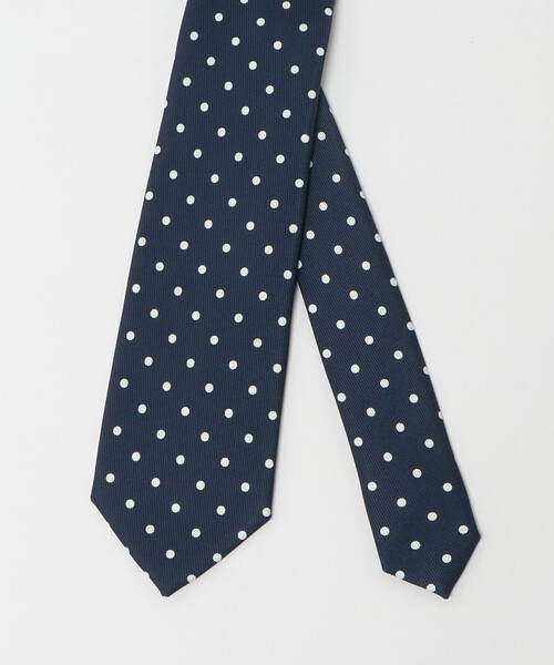 UNITED ARROWS（ユナイテッドアローズ）の「ADAMLEY ドット プリントネクタイ（ネクタイ・メンズ・ネイビー・FREE）」の2枚目の写真
